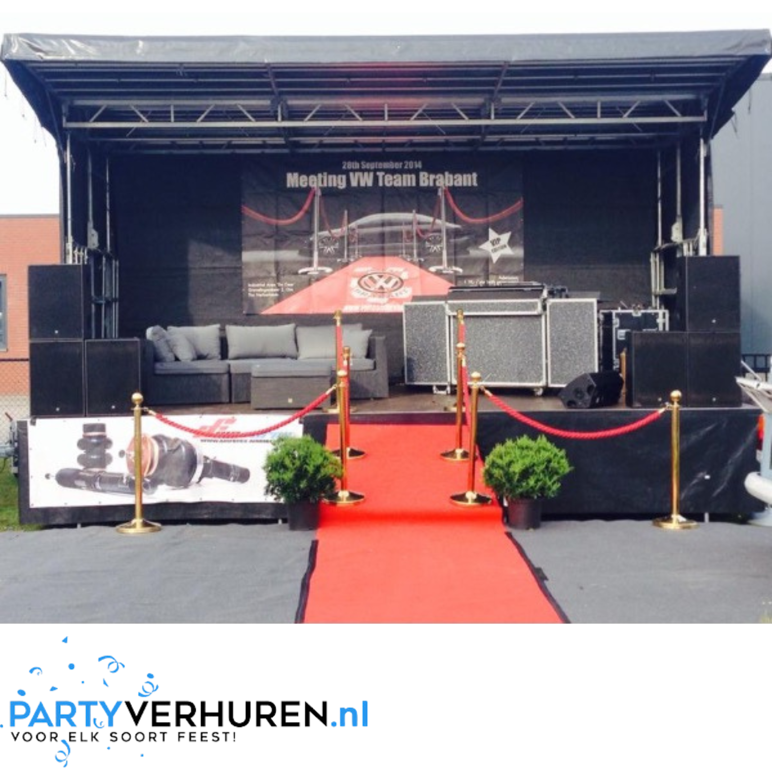 Een eigen podium voor jouw evenement? Dat kan nu gewoon!